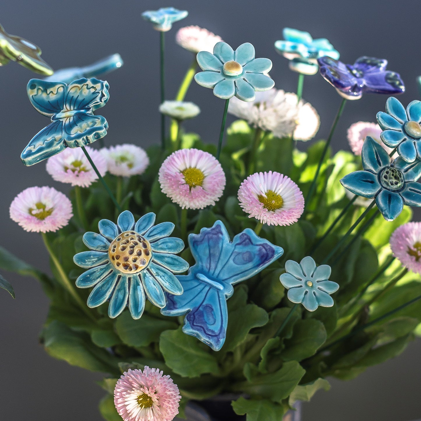 Turquoise bouquet (10 pieces)