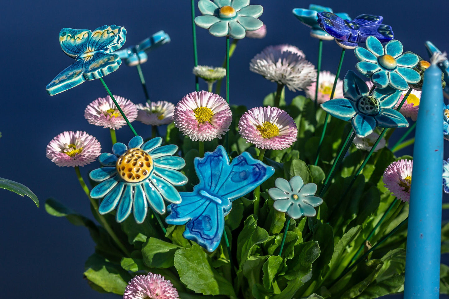 Turquoise bouquet (10 pieces)