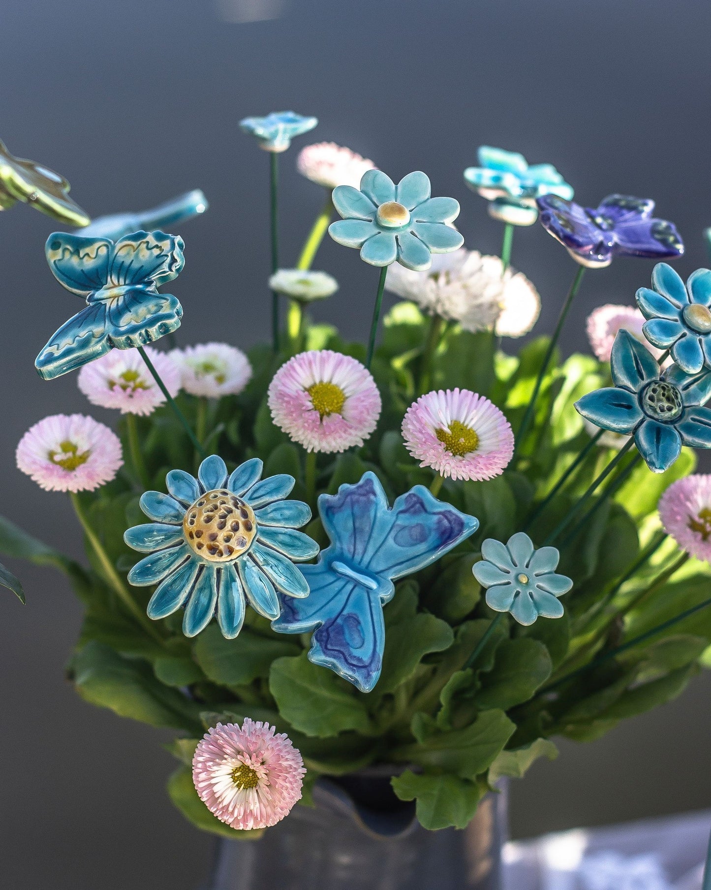 Turquoise bouquet (10 pieces)